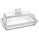 СТЕКЛЯННАЯ МАСЛЕНКА С КРЫШКОЙ МАСЛЕНКА КОНТЕЙНЕР ДЛЯ МАСЛЕНКА хрустальный