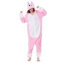Комбинезон-пижама Кигуруми, маскировочный костюм розового волка 145-155см
