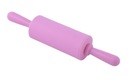 Wałek do ciasta silikonowy mały RÓŻOWY 22cm