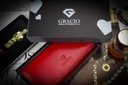 Женский красный кошелек Gracio из натуральной кожи BIG