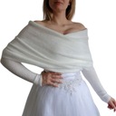 Современная свадебная шаль с рукавами | Свитер цвета слоновой кости| Универсальное дополнение XL