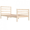 RÁM POSTELE 90x200cm Detská drevená posteľ s roštom Nastavenie nenastaviteľné
