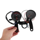 1SET DURABLE WATERPROOF MOTOCIKLAS DIGITAL GAUGE METER BLACK  photo 9