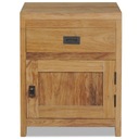 vidaXL Nočný stolík, masívne teakové drevo, 40 x 30 x 50 cm Povrch matný