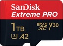 Карта памяти SanDisk Extreme Pro емкостью 1 ТБ, 200 МБ/с.