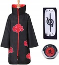 NARUTO ITACHI UCHIHA KOSTÝM AKATSUKI SET M Veľkosť XL/XXL