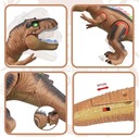 INTERAKTÍV DINOSZAURUSZ TÁVIRÁNYÍTÓS LED ROBOT Sikít Világít Anyag műanyag