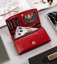 Peterson stylowy damski mały portfel skórzany RFID Kolekcja PTN RD