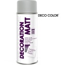 Аэрозольная краска для пластика, металла, серого цвета и атласа.