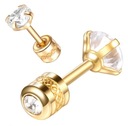 Пирсинг ушей С ЦИРКОНИЙНОЙ СТЕПЕНЬЮ SHELIX SS316L