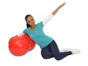 Gymnastická lopta fitness oriešok fazuľa veľká Materiál PVC
