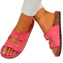 ЖЕНСКИЕ ПРОФИЛЬНЫЕ ТАПОЧКИ С ПРОБКОЙ И ПРЯЖКАМИ