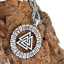 Srebrny Naszyjnik Nordic Viking Runes Łańcuszek STAL Punk Gothic