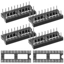 ДВУХРЯДНЫЙ РАЗЪЕМ IC, ПОЗОЛОЧЕННЫЙ