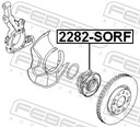 HUB WHEELS FRONT 2282-SORF FEBEST HYUNDAI 