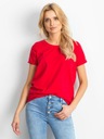 BLUZKA T-SHIRT TOP KOSZULKA Z KRÓTKIM RĘKAWEM BAWEŁNIANA BASIC #M Model PODKOSZULEK UCIĄGLIWy bluzka bawełniany