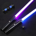 Световой меч STAR WAR RGB со звуком, светящаяся игрушка, 80 см, с металлической ручкой