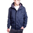 КУРТКА МУЖСКАЯ ЗИМНЯЯ, ТЕМНО-СИНЯЯ ХЛОПКОВЫЙ БОМБЕР, XL