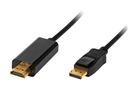 КАБЕЛЬ DISPLAYPORT-HDMI ПОЗОЛОЧЕННЫЙ АДАПТЕР-ПРЕОБРАЗОВАТЕЛЬ 1,8 М НОУТБУК