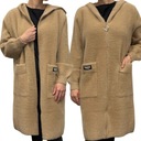 Женская куртка для женского покрытия Alpaka Тепловой свитер Long Hood Slider Caramel 2186