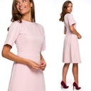 ЭЛЕГАНТНОЕ ЖЕНСКОЕ ПЛАТЬЕ С КОНВЕРТОМ НИЗОМ РОЗОВОЕ 36 S