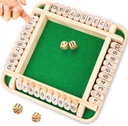 SHUT THE BOX ZAMKNIJ PUDEŁKO DREWNIANA GRA W KOŚCI PLANSZOWA RODZINNA
