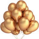 Balony Metaliczne Złote Ślub Urodziny Duże 25szt