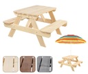 Стол для пикника садовый стол деревянный стол со скамейками стол для детей 1-6 лет