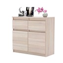 OLA комод, шкаф 80 см, 2 ящика, современный, просторный ТВ/ТВ, система ДУБ SONOMA