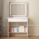 KOZMETIKAI SMINK FÉSÜLKÖDŐASZTAL LED TÜKÖRREL MODERN GLAMOUR 90 CM Gyártó kódja TOALETKA KOSMETYCZNA MAKIJAŻU WIZAŻU