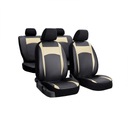 FORRO UNIVERSALES EKOSKORA DESIGN LEATHER COLOR BEIGE PARA TOYOTA TUNDRA 