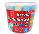 KREDA CHODNIKOWA JUMBO OP. 20 sztuk w wiaderku duża gruba chodnikowa