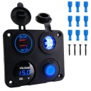 4W1 ЗАРЯДНИЙ ПРИСТРІЙ АВТОМОБІЛЬНА Z ПОДВIЙНИМ РОЗЕТКОЮ ПРИКУРЮВАЧА USB 12V/24V  (17329026659) фото min 6