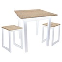 Набор столов 60x60 + 2 табурета-лофт SONOMA ДУБ