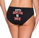 ЖЕНСКИЕ ТРУСИКИ L Чёрные PDM THE WRITING 18 FUNY
