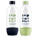 Набор струйных бутылок для Sodastream Satupitator Navy Blue and Greenery Graphics 2 ПК
