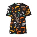 3D tričko hudobné symboly tlačené tričká hi Dominujúci materiál polyester
