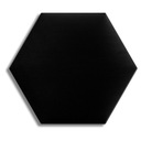 Čalúnený panel Nástenný Velúr Hexagon 30x26 H15 ČIERNY - VYBERTE SI FARBU Šírka nábytku 26 cm