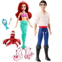 Русалка кукла Диснея Принцесса Ариелька Краб Себастьян + принц Эрик Эрик