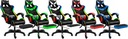 LED-es hátmasszírozó szék GAMER FORGATHATÓ JÁTÉKOS +LÁBTARTÓ! Gyártó kódja FOX-9 LED