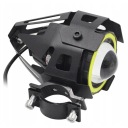 HALOGENS MOTORCYCLE U7 GRILLES STROBOSCOPE WHITE PIERSCIENIEM ANGEL EYES  photo 11