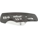 Нож с трапециевидным лезвием складной Wolfcraft