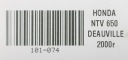 HONDA NTV 650 DEAUVILLE 98-05 ДИСКОМ ГАЛЬМІВНОЮ ЗАД  (18785411684) фото min 4