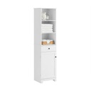 SoBuy Высокий шкаф для ванной комнаты, дымоход, ящик для гостиной, кухни BZR17-W