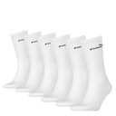 Мужские носки 43-46 PUMA Long Socks Cotton, 6 шт., БЕЛЫЕ