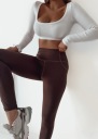 Legginsy MODNE Spodnie LAMÓWKA WYSZCZUPLAJĄCE KOLORY S M