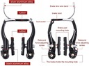 Комплект передних задних тормозов для велосипеда BLACK SET