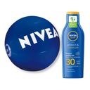 NIVEA SUN PROTECT&MOISTURE Slnečný balzam SPF30 200ml + Lopta