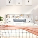 vidaXL Čelo postele s policami, biele, 180x19x103,5 cm Stav balenia originálne