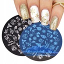 Тарелка для штампов для ногтей РОЖДЕСТВЕНСКАЯ ТАРЕЛКА ЗВЕЗДЫ РОЖДЕСТВЕНСКАЯ ЕЛКА STZ-M09